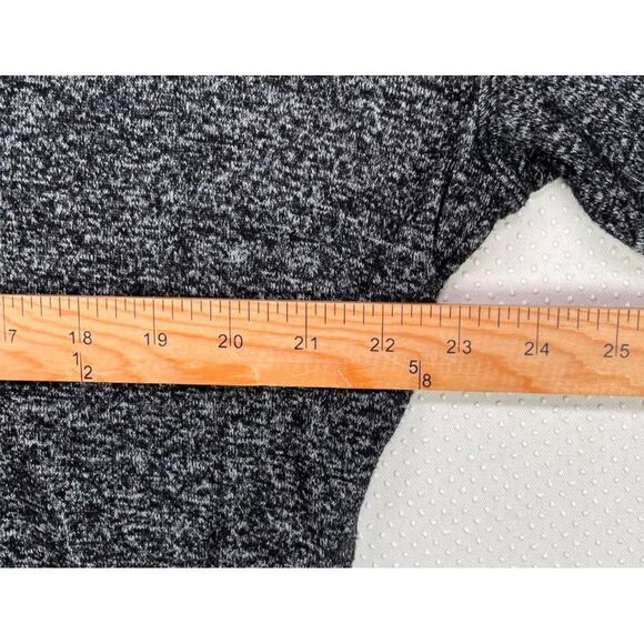 Calvin Klein Womens Performance Stretch Knit Hooded Sweater Heather Black Size M - Picture 5 of 7